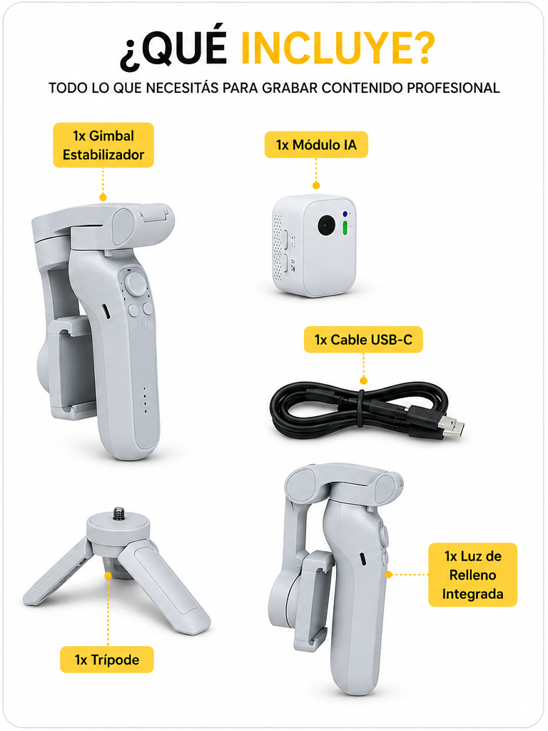 Gimbal 3 Ejes Seguimiento Facial