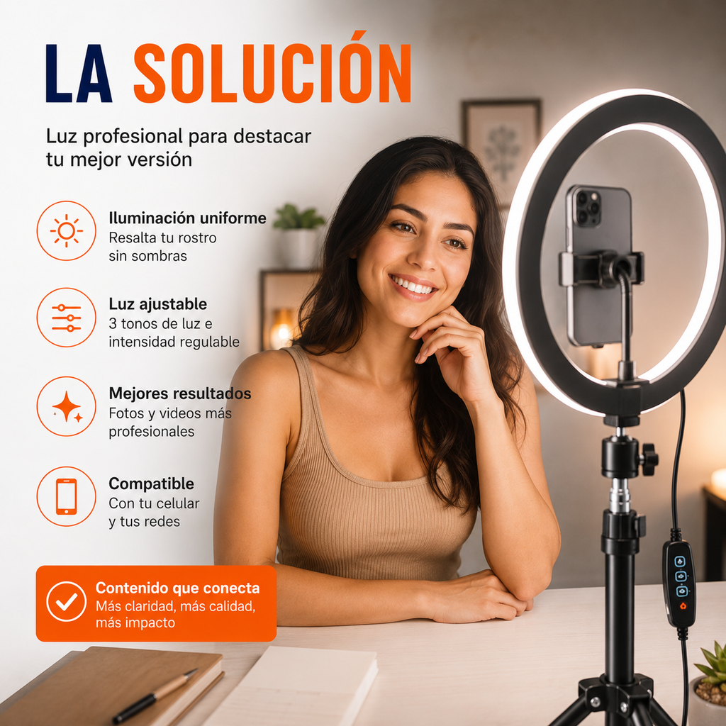 Aro De Luz Led Bodeltec 30cm