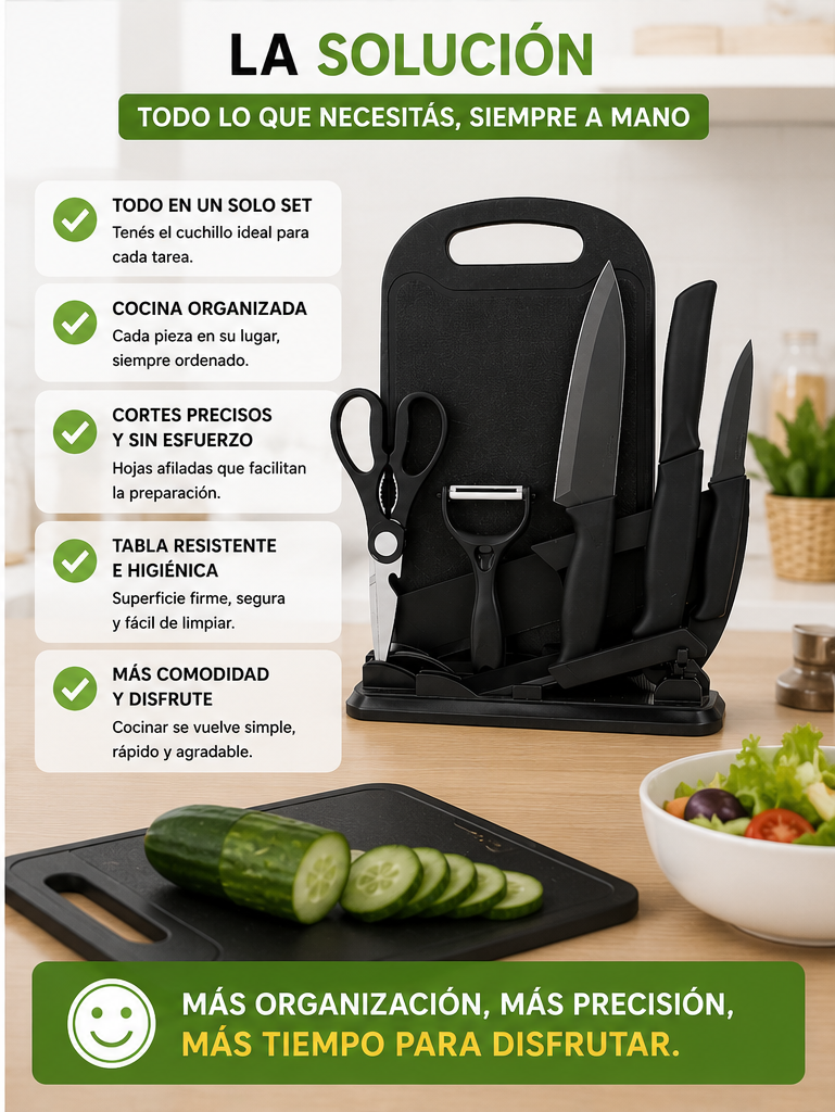 Set Cocina Cuchillos 7PCS