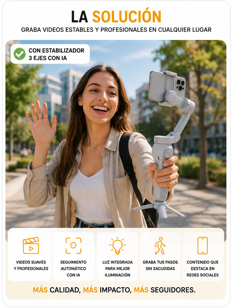 Gimbal 3 Ejes Seguimiento Facial