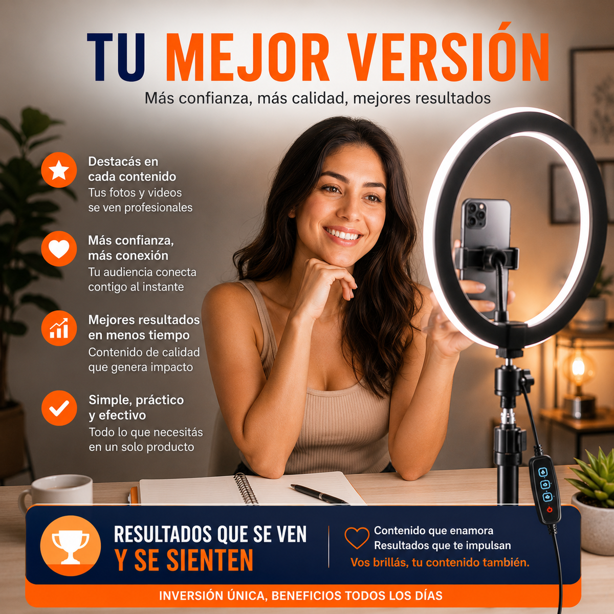 Aro De Luz Led Bodeltec 30cm